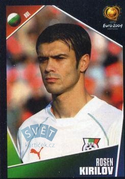 Rosen Kirilov Bulgaria samolepka Panini UEFA EURO 2004 #202