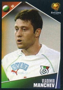 Vladimir Manchev Bulgaria samolepka Panini UEFA EURO 2004 #215