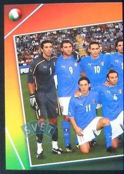 Team Photo Italy samolepka Panini UEFA EURO 2004 #219