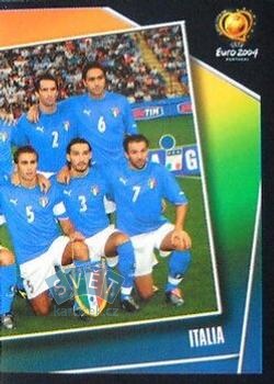 Team Photo Italy samolepka Panini UEFA EURO 2004 #220
