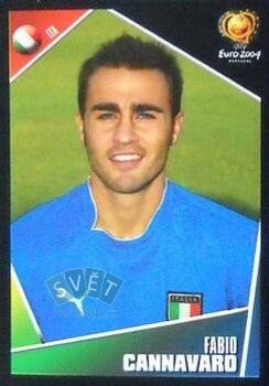 Fabio Cannavaro Italy samolepka Panini UEFA EURO 2004 #223
