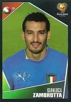 Gianluca Zambrotta Italy samolepka Panini UEFA EURO 2004 #228