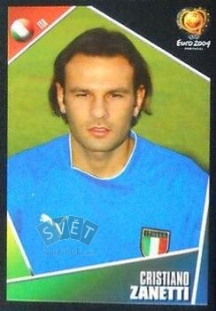 Cristiano Zanetti Italy samolepka Panini UEFA EURO 2004 #230