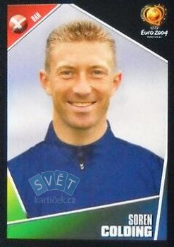 Soren Colding Denmark samolepka Panini UEFA EURO 2004 #243