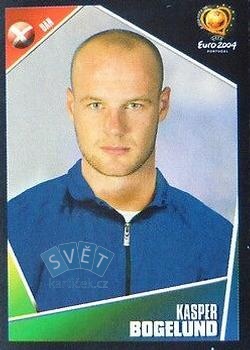 Kasper Bogelund Denmark samolepka Panini UEFA EURO 2004 #245