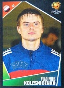 Vladimirs Kolesnicenko Latvija samolepka Panini UEFA EURO 2004 #264