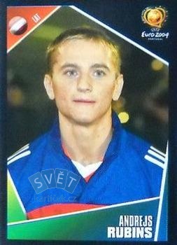 Andrejs Rubins Latvija samolepka Panini UEFA EURO 2004 #265
