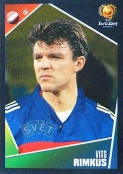 Vits Rimkus Latvija samolepka Panini UEFA EURO 2004 #268