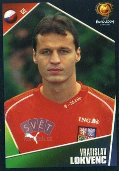 Vratislav Lokvenc Czech Republic samolepka Panini UEFA EURO 2004 #290