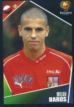Milan Baros Czech Republic samolepka Panini UEFA EURO 2004 #292