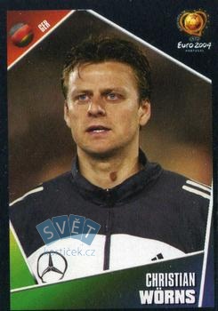 Christian Worns Germany samolepka Panini UEFA EURO 2004 #299