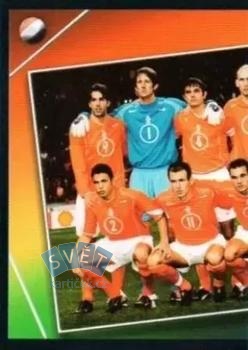 Team Photo Netherlands samolepka Panini UEFA EURO 2004 #315