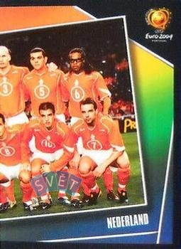 Team Photo Netherlands samolepka Panini UEFA EURO 2004 #316
