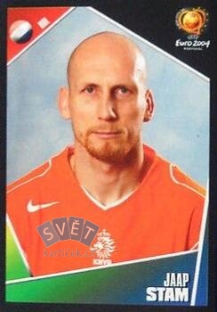 Jaap Stam Netherlands samolepka Panini UEFA EURO 2004 #321