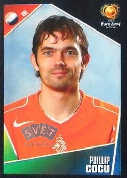 Phillip Cocu Netherlands samolepka Panini UEFA EURO 2004 #322