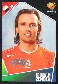 Boudewijn Zenden Netherlands samolepka Panini UEFA EURO 2004 #323