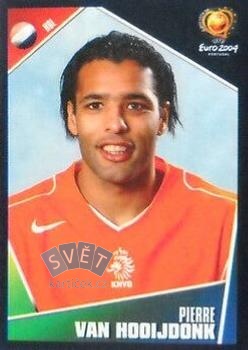 Pierre van Hooijdonk Netherlands samolepka Panini UEFA EURO 2004 #331