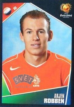 Arjen Robben Netherlands samolepka Panini UEFA EURO 2004 #332