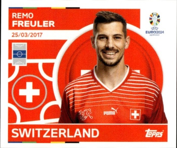 Remo Freuler Switzerland samolepka Topps EURO 2024 #SUI13