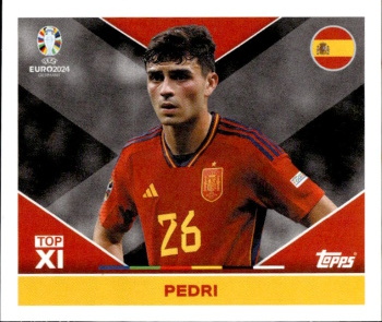Pedri Spain samolepka Topps EURO 2024 #ESP-TOP2