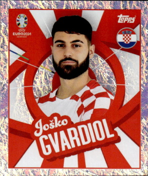 Josko Gvardiol Croatia samolepka Topps EURO 2024 #CRO-PTW