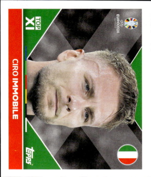 Ciro Immobile Italy samolepka Topps EURO 2024 #ITA-TOP1