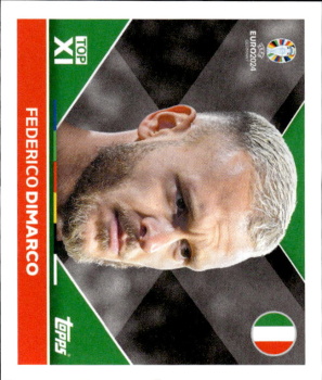 Federico Dimarco Italy samolepka Topps EURO 2024 #ITA-TOP2