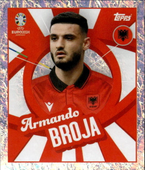 Armando Broja Albania samolepka Topps EURO 2024 #ALB-PTW