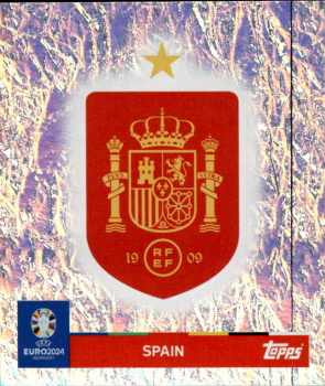 Emblem Spain samolepka Topps EURO 2024 #ESP1