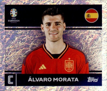 Alvaro Morata Spain samolepka Topps EURO 2024 #ESP2