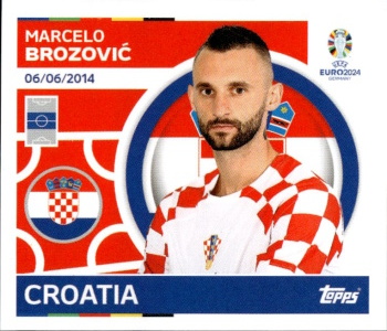 Marcelo Brozovic Croatia samolepka Topps EURO 2024 #CRO13