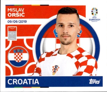 Mislav Orsic Croatia samolepka Topps EURO 2024 #CRO19