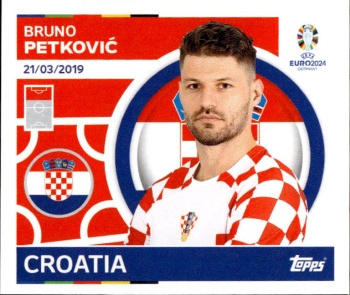 Bruno Petkovic Croatia samolepka Topps EURO 2024 #CRO21