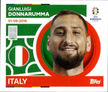 Gianluigi Donnarumma Italy samolepka Topps EURO 2024 #ITA4
