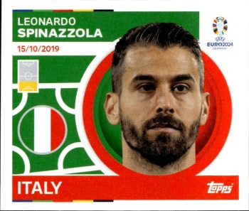 Leonardo Spinazzola Italy samolepka Topps EURO 2024 #ITA5