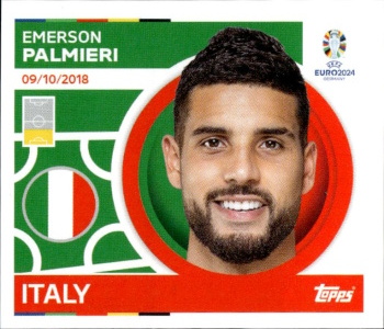 Emerson Palmieri Italy samolepka Topps EURO 2024 #ITA7