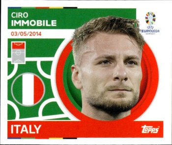 Ciro Immobile Italy samolepka Topps EURO 2024 #ITA20