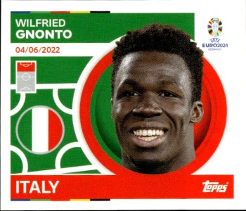Wilfried Gnonto Italy samolepka Topps EURO 2024 #ITA21