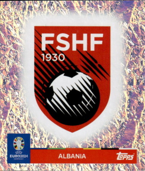 Emblem Albania samolepka Topps EURO 2024 #ALB1