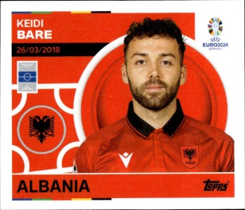 Keidi Bare Albania samolepka Topps EURO 2024 #ALB10