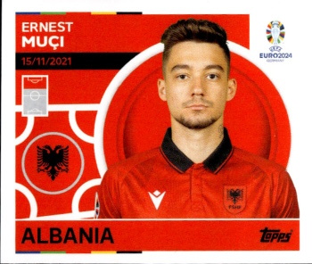 Ernest Muci Albania samolepka Topps EURO 2024 #ALB19