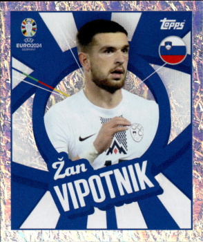 Zan Vipotnik Slovenia samolepka Topps EURO 2024 #SVN-PTW