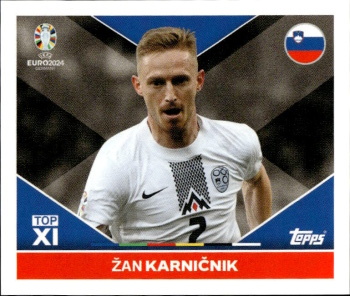 Zan Karnicnik Slovenia samolepka Topps EURO 2024 #SVN-TOP1