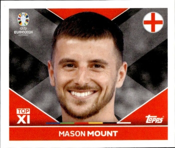 Mason Mount England samolepka Topps EURO 2024 #ENG-TOP1