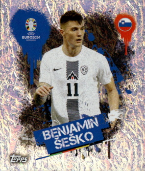 Benjamin Sesko Slovenia samolepka Topps EURO 2024 #SVN3