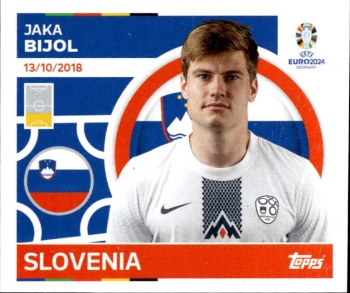Jaka Bijol Slovenia samolepka Topps EURO 2024 #SVN4