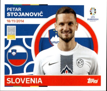 Petar Stojanovic Slovenia samolepka Topps EURO 2024 #SVN8