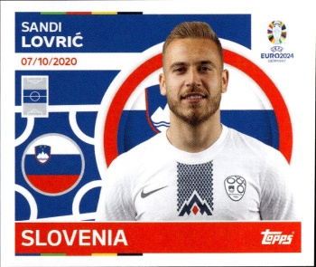 Sandi Lovric Slovenia samolepka Topps EURO 2024 #SVN12
