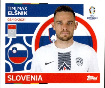 Timi Max Elsnik Slovenia samolepka Topps EURO 2024 #SVN21