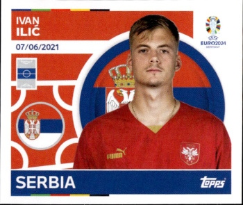 Ivan Ilic Serbia samolepka Topps EURO 2024 #SRB15
